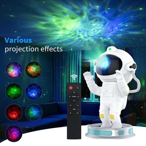 新品出舱宇航员星空投影灯卧室房间激光满天星太空人小夜灯送礼物