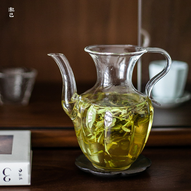 手工仿宋玻璃茶壶日式执壶耐热玻璃带过滤网酒壶泡茶壶烧水壶小号