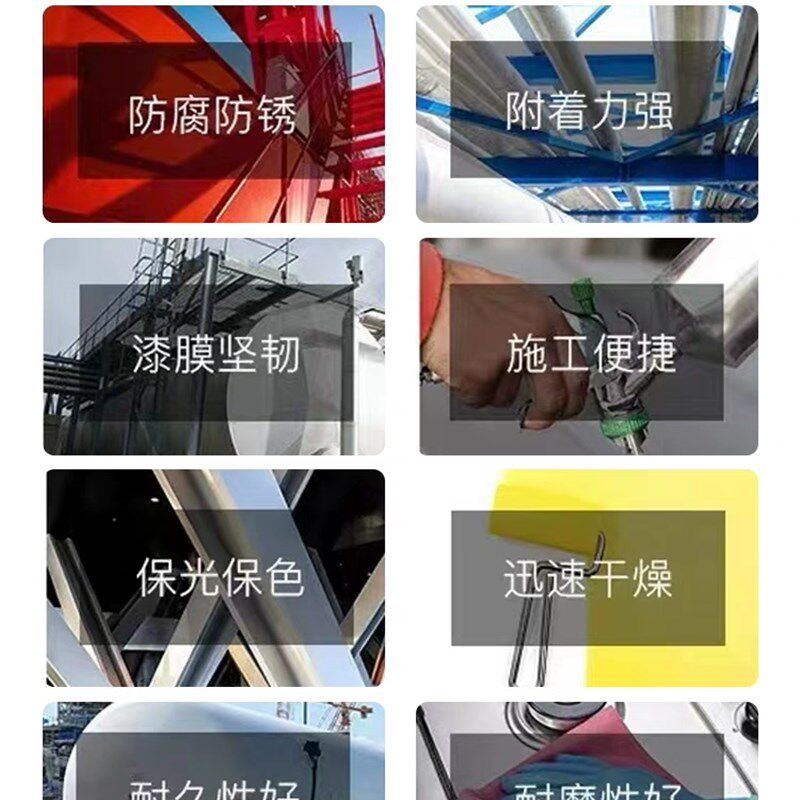 滇翔漆醇酸调和漆防锈漆金属防腐入户门改色银粉漆防盗门油漆翻新
