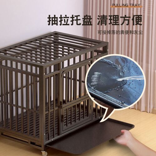 加粗狗笼子大型中型犬室内带厕所金毛萨摩耶边牧拉布拉多宠物围栏