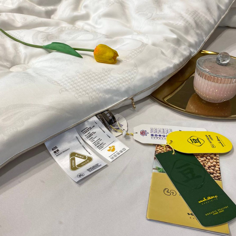简约大豆蛋白纤维加厚柔软被芯春秋提花被褥单人双人四季保暖冬被