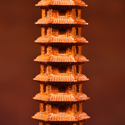 实木十三层文昌塔摆件花梨木雕刻13层文昌塔红家居玄关装饰工艺品