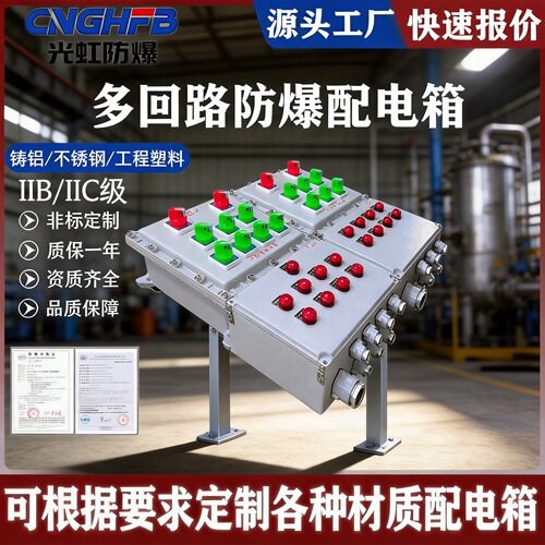 BXMD53-12K多回路防爆照明动力配电箱带总开关防爆电源检修箱厂家