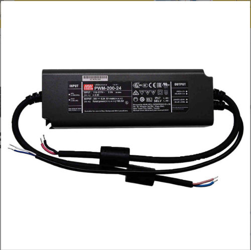 明纬LED开关电源PWM-200-12/24/36/48V200WPWM输出DA2IP67直流