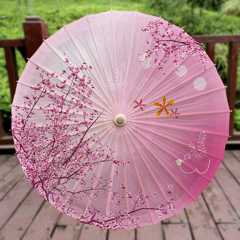 【樱花】古风油纸伞防雨防晒女实用复古舞蹈传统纯手工道具汉服伞
