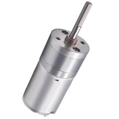 JGA25-370微型直流减速电机加长轴高速调速马达6v12v24v小电动机