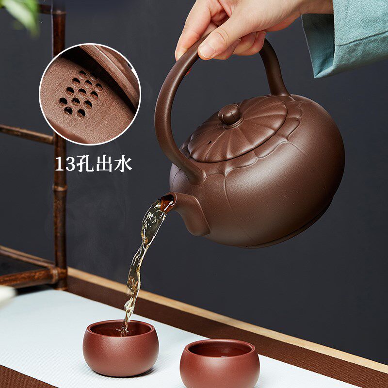 紫砂烧水壶茶壶煮茶器电陶炉茶具家用复古煮普洱黑茶提梁手工大号