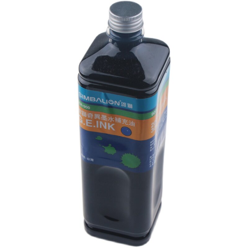 雄狮奇异笔补充油墨水900cc服装补色颜料专用油色差修补油墨 包邮