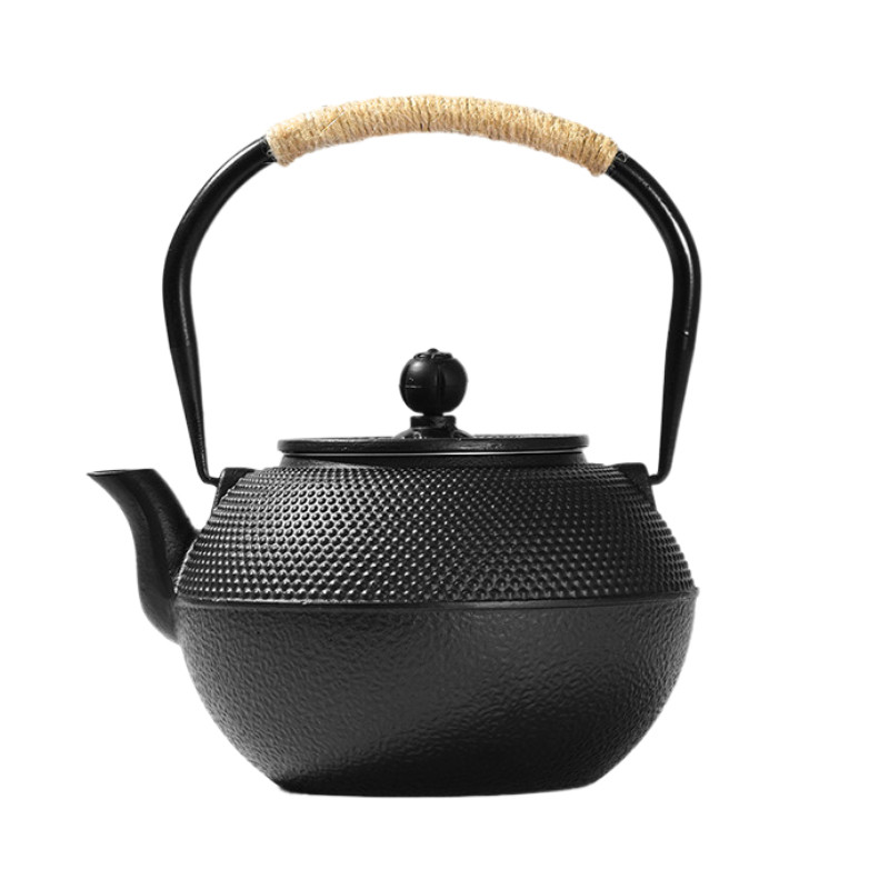 铸铁铁茶壶单壶铁壶搪瓷内壁日式煮茶器复古茶具烧水壶餐厅泡茶壶