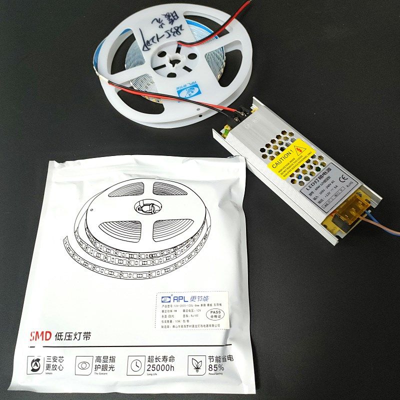 澳浦2835 12V/24V低压LED贴片灯带展柜酒柜书桌长条光源白光暖光