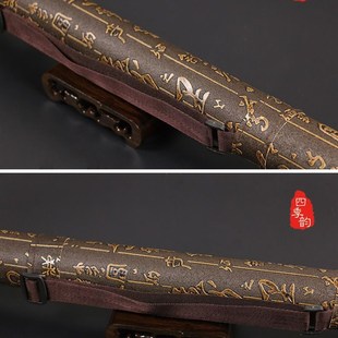 笛子包竹笛包笛子盒便携式笛萧筒巴乌皮盒葫芦丝皮盒高档收纳包