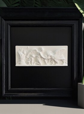 自由和平天使立体浮雕墙面装饰挂画家居商业软装书架桌面摆件礼物