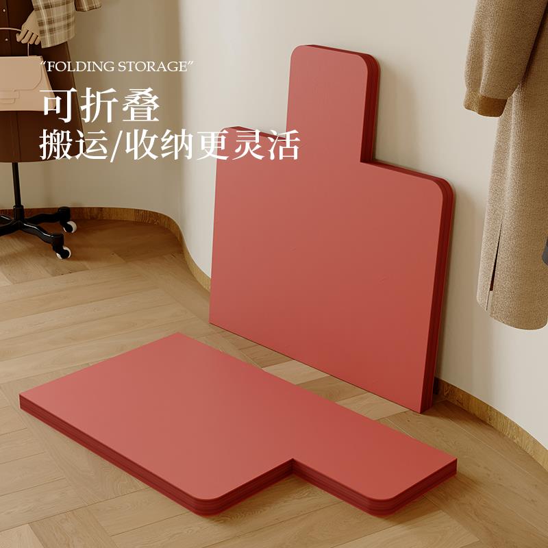 十八纸长桥展架红色置物架展会展示台陈列办公展示架货架折叠展柜