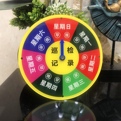 巡检时间牌 机台巡检记录挂牌 亚克力巡检记录标识 设备状态标识