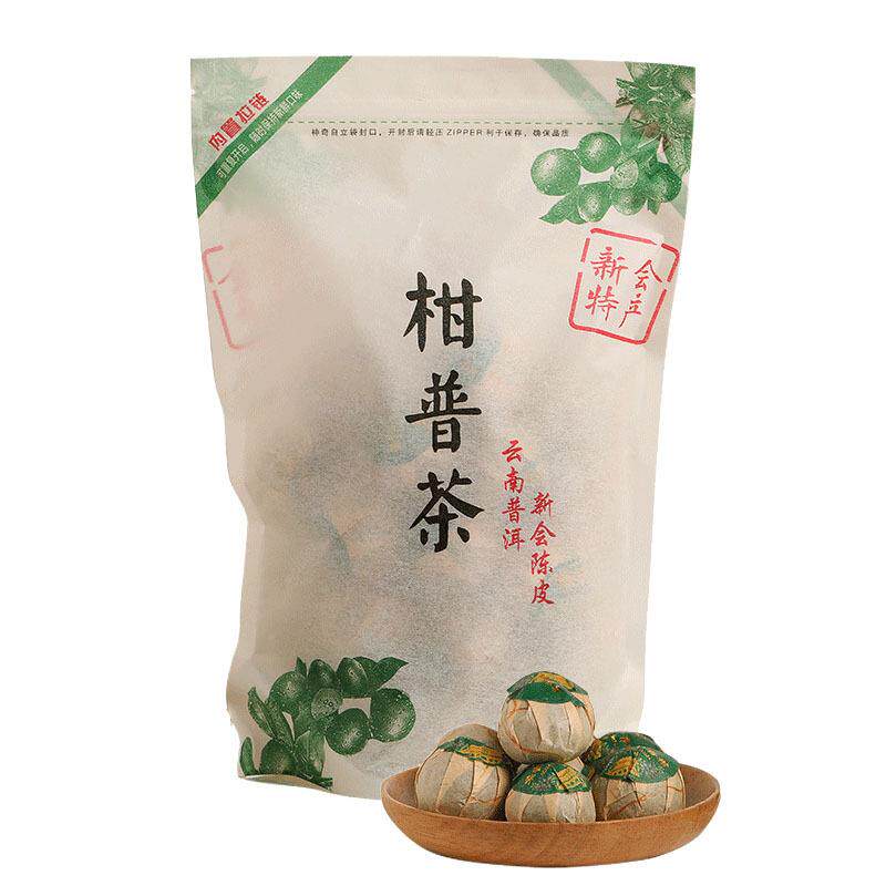 众川柑普茶自包装 立式袋装太川自动称重青柑小陈皮普洱动茶装袋