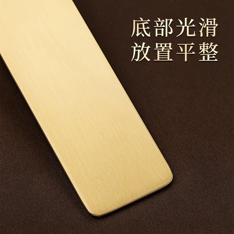 新中式极简线香香插创意简约铜香托支架托灰底盘文创礼品企业定制