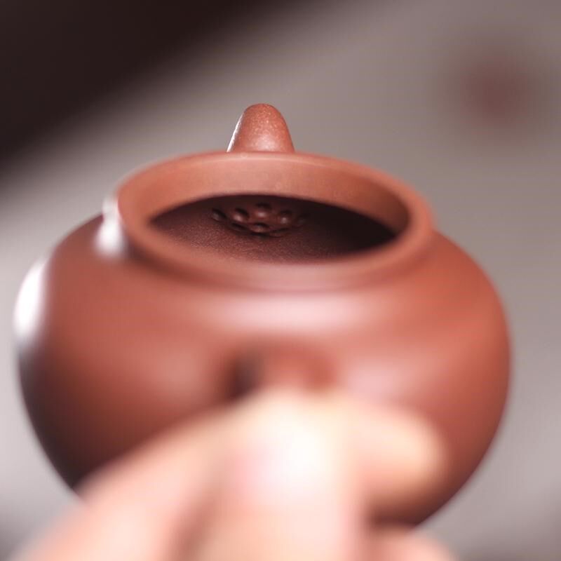驯砂记 底槽清 手工紫砂壶 内推球孔 莲子壶 160cc小容量紫砂茶壶