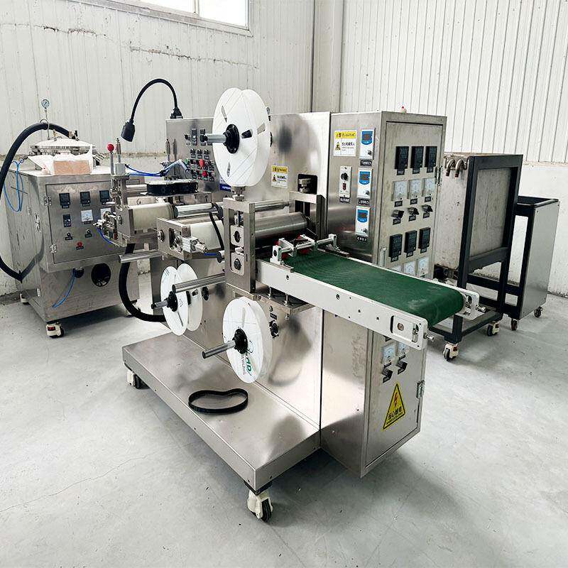 老300型实药片全自切动膏药机 面料上膏浆机 压机小型涂布模一体