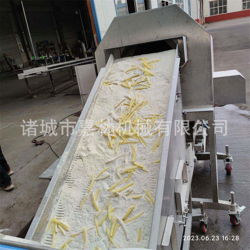 盒小酥肉藕滚筒粉机面包大裹虾滚筒滚裹粉机直嘉林供筒式薯条上粉
