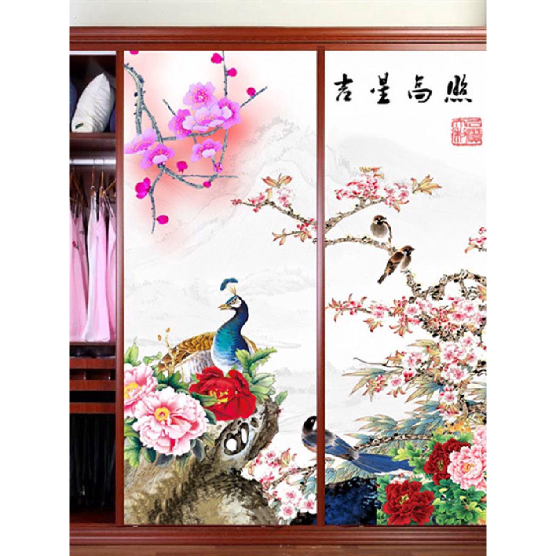 阳台玻璃贴膜浴室窗户彩色磨纱贴客厅玄关卧室衣柜移门贴纸订制