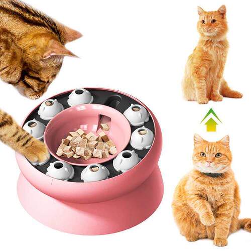 2025升级新款宠物猫咪自嗨解闷慢食餐具猫碗益智喂食器健康喂食盆