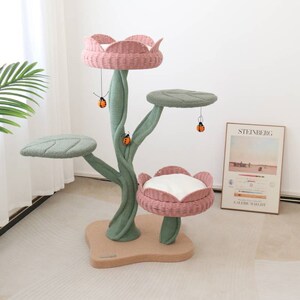 喵想树可爱猫爬架猫窝宠物用品猫矮脚猫磨爪猫抓架郁金香