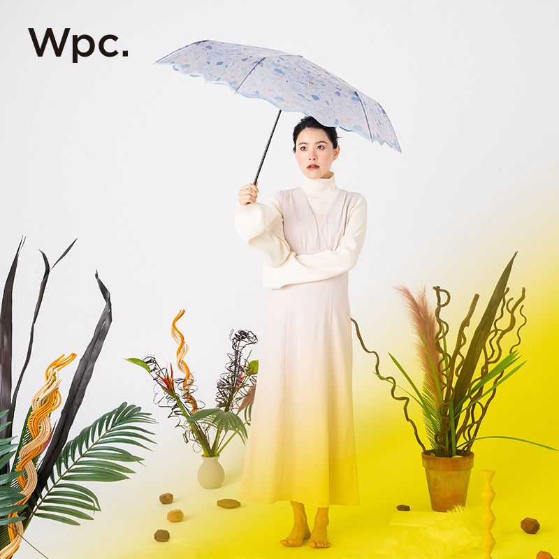 wpc透明雨伞手动女生高颜值超轻小巧便携三折伞加大果冻折叠雨伞