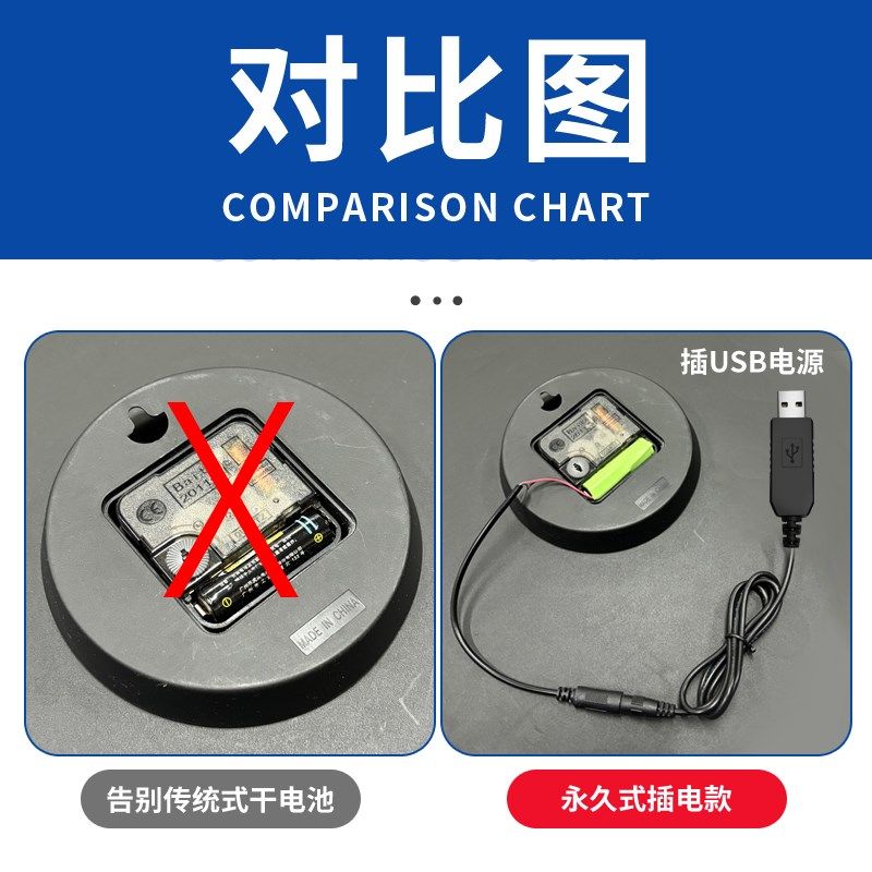 5号电池改usb供电改直供电占位假电池电子钟玩具5V转3/4.5/6V