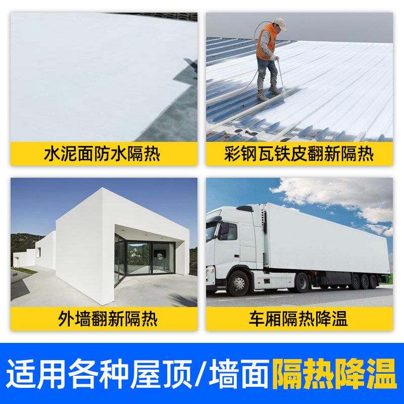 panhoo阳光房玻璃楼顶高反射隔热涂料顶楼采光板防晒喷漆纳米降温