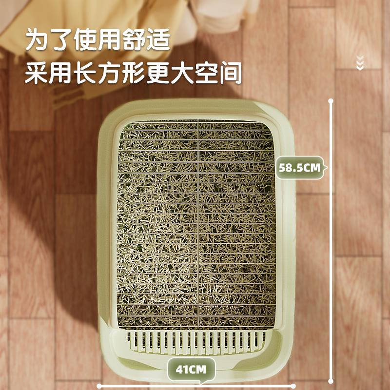 狗厕所不锈钢小型犬狗砂大便尿盆宠物泰迪专用小狗便盆高围栏防溅