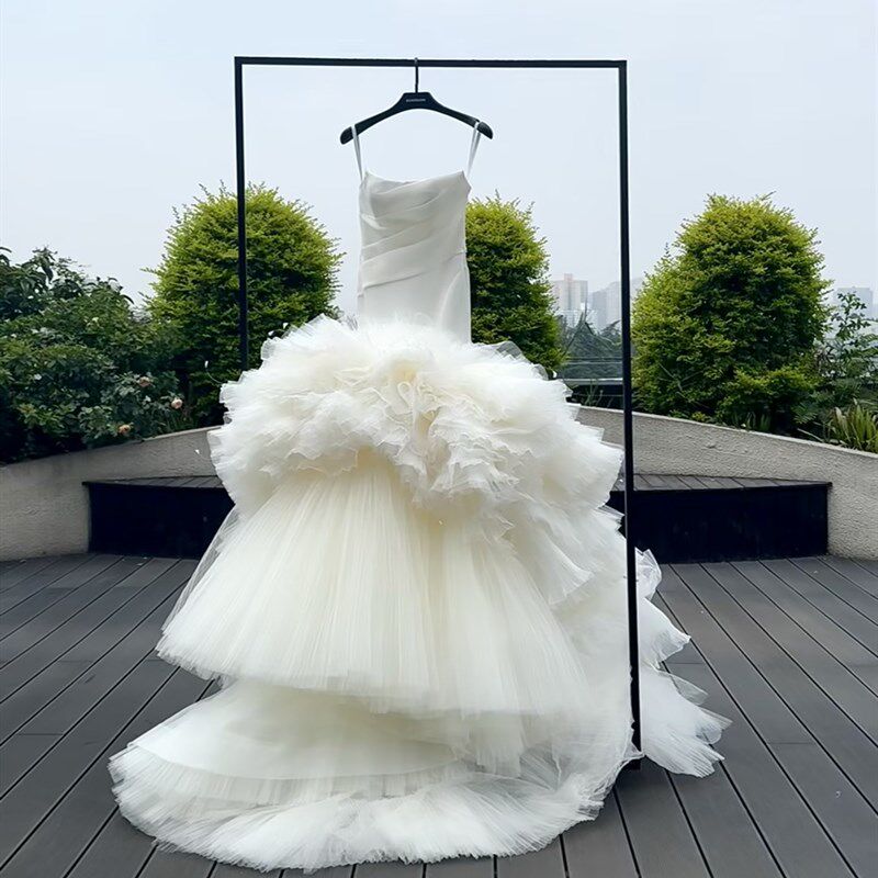 头纱架子婚纱展示架礼服陈列货架带轮移动新娘试纱架拍摄模特道具