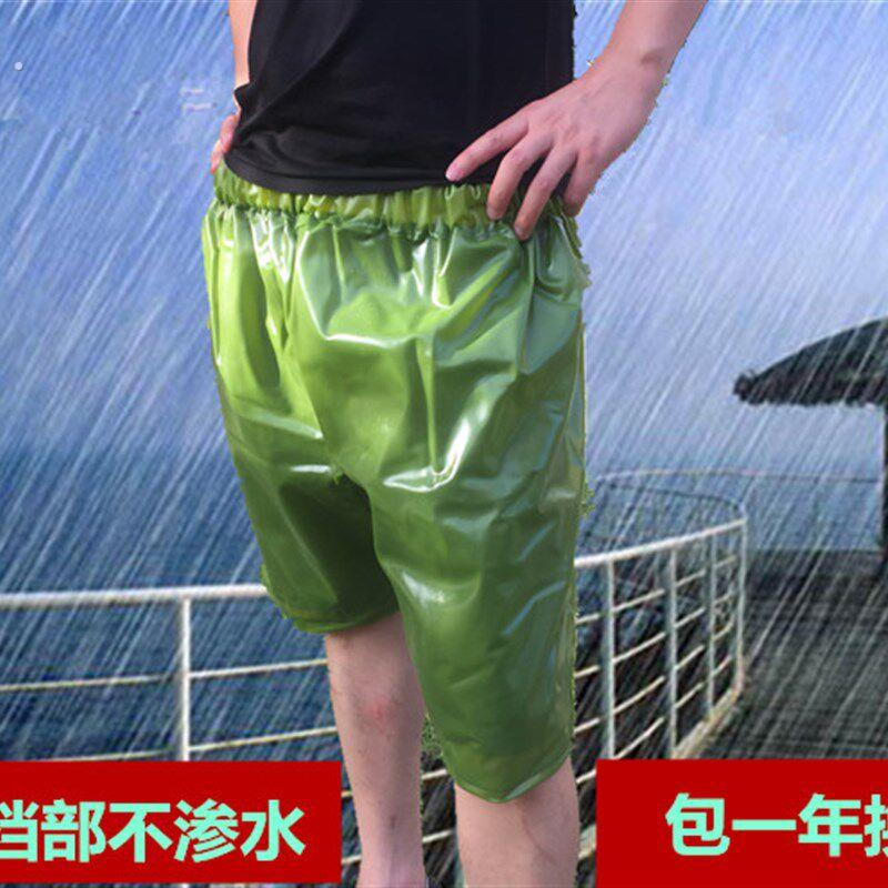 七分雨裤男女防风防雨防水短裤五分裤半身裤骑行耐磨凉爽透气裤子