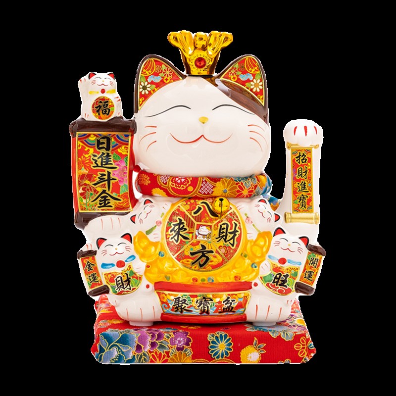放家里的招财猫摆件乔迁新居送人礼物自动摇手家居客厅玄关发财猫