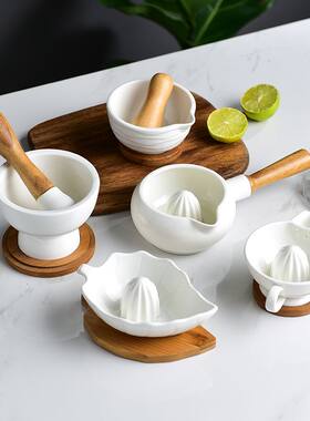 辅食研磨器宝宝西药磨粉坚果果汁果泥研磨碗陶瓷家用手动工具