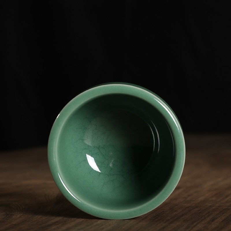 青瓷吴国华手工主人杯单杯品茗杯功夫茶具茶碗普洱茶盏陶瓷主人杯