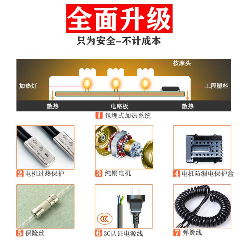 电动按摩椅家用全身小型折叠多功能简易全自动按摩器颈椎腰部背部