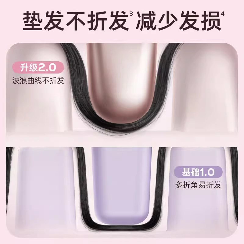 lena玉米须夹板玉米烫迷你小型蓬松高颅顶垫发根定型负离子卷发棒