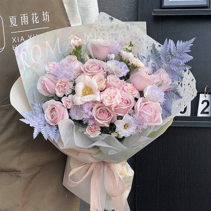 母亲节上海武汉鲜花同城速递向日葵玫瑰混搭花束朋友生日专人配送