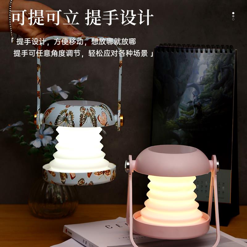 多功能小夜灯化妆镜台灯家用学生宿舍卧室创意设计灯