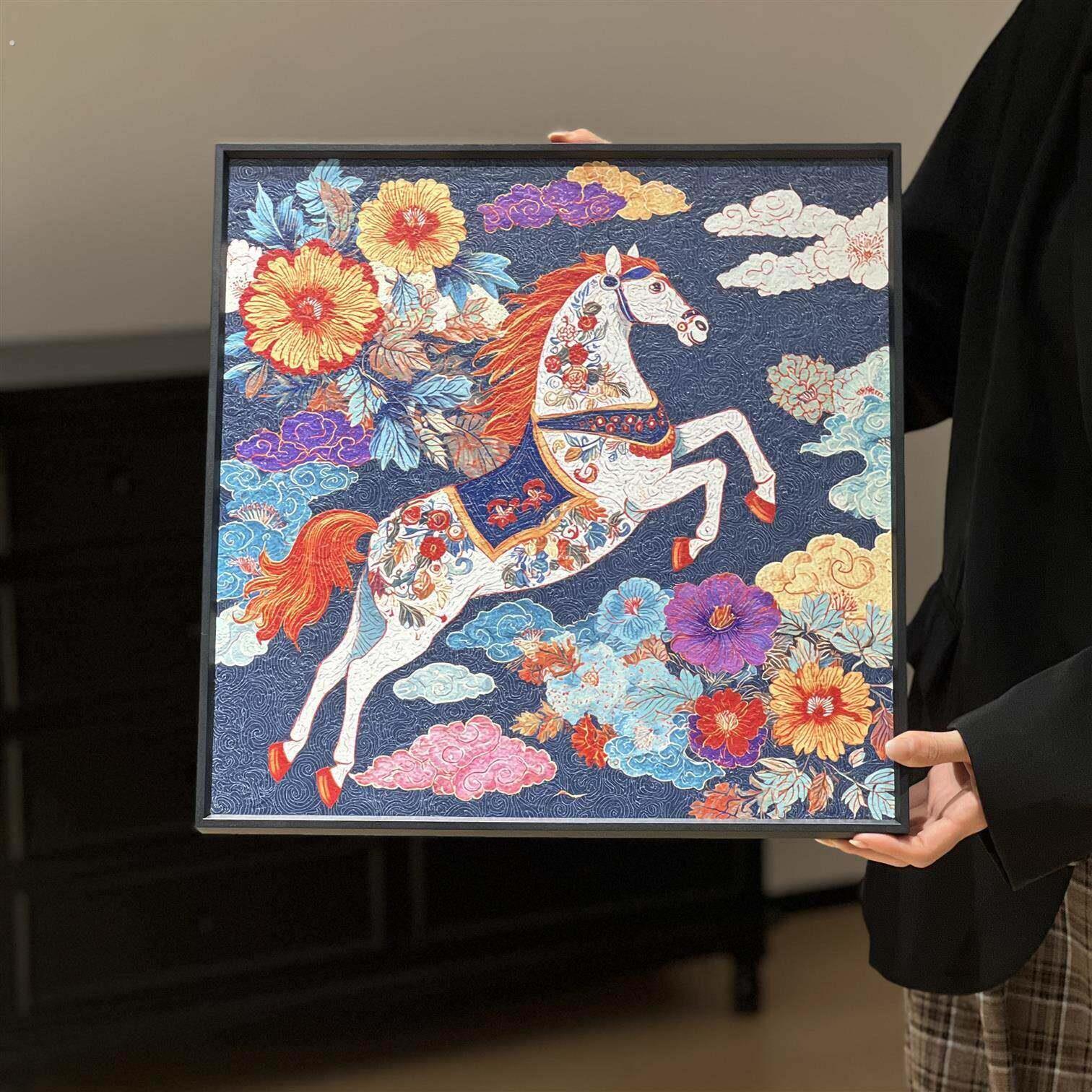 国风装饰画客厅卧室挂画装饰相框摆台摆件简易装饰艺术挂画