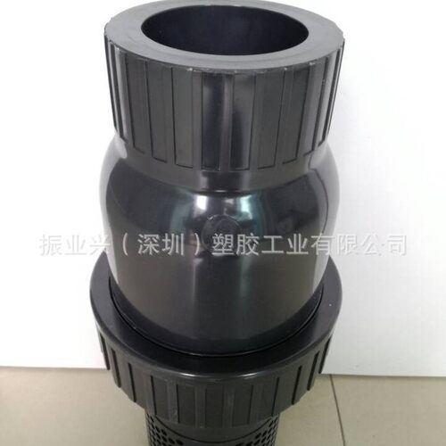 台炜 UPVC 单由令底阀EPDM 国标 耀炜 PVC 单由令球型终端逆止阀