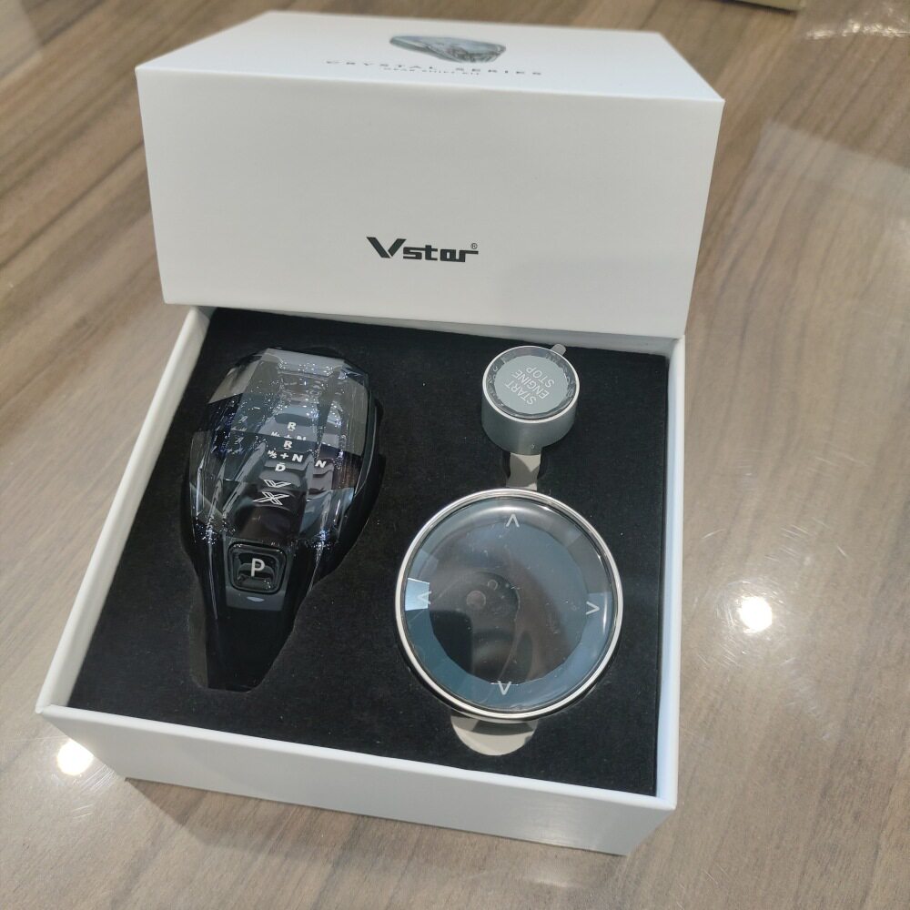 Vstar威世水晶挡把带挡位显示RND三件套5系G30G31G38EVO18-23车用图片
