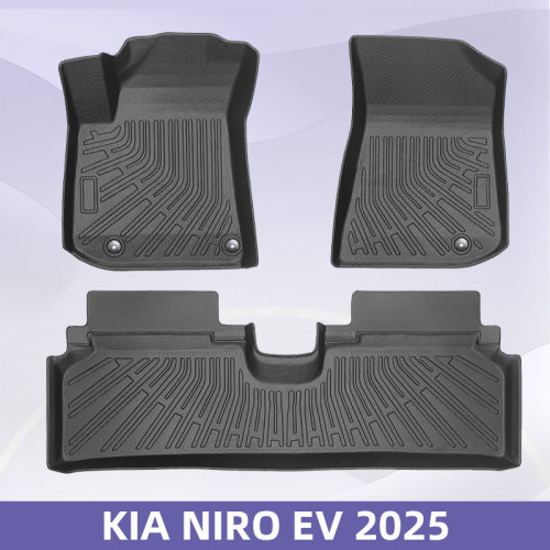 适用于KIA NIRO EV 2025 TPE脚垫3D全天候材质后备箱垫靠背垫
