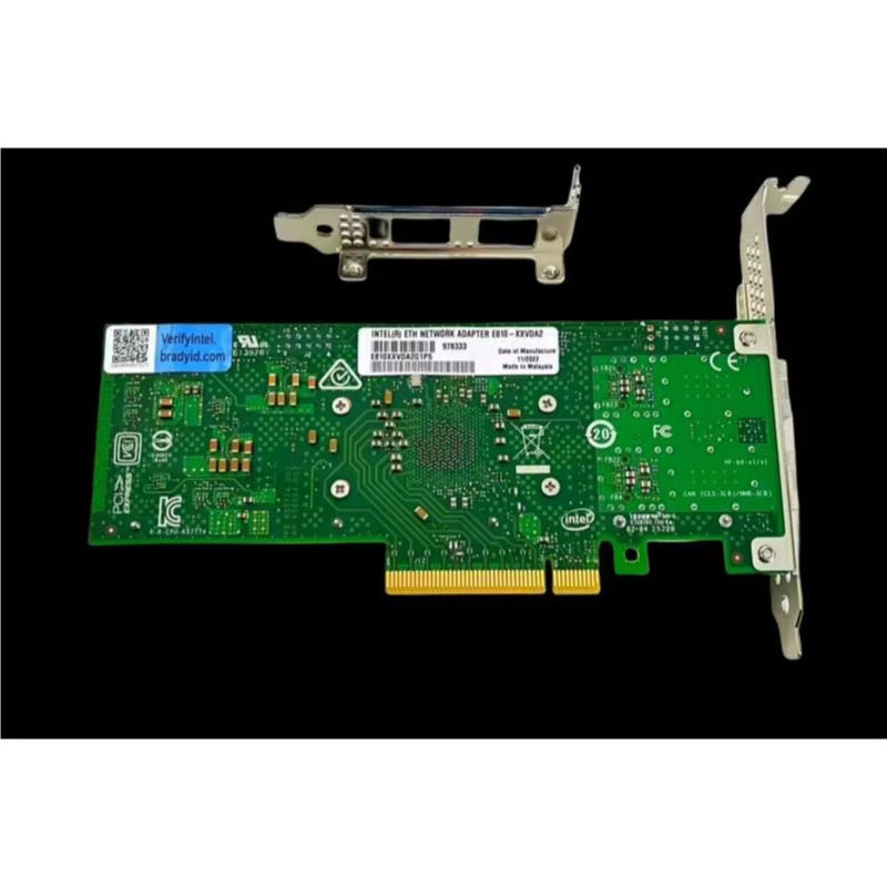 英特尔E810XXV-DA2 25g网卡原装无线局域网PCI接口，适用于服务器