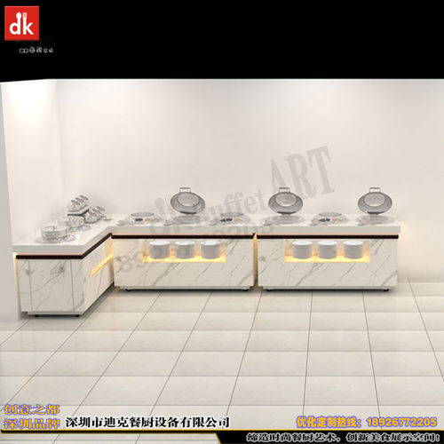 酒店高档设计自助餐厅布菲台 dk冷热自助餐台 餐厅多功能自助餐台