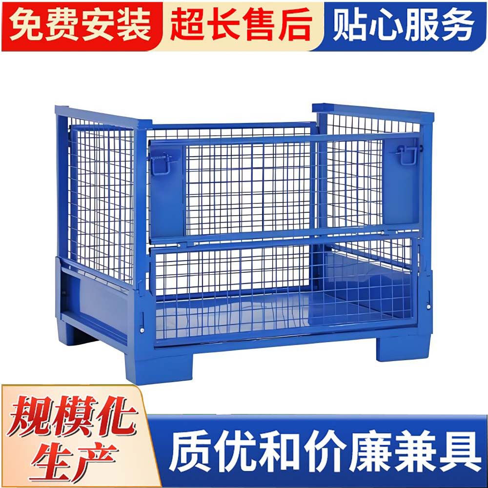 仓储笼折叠铁框周转箱仓储物流笼车美固蝴蝶笼仓库分拣筐量大便宜图片