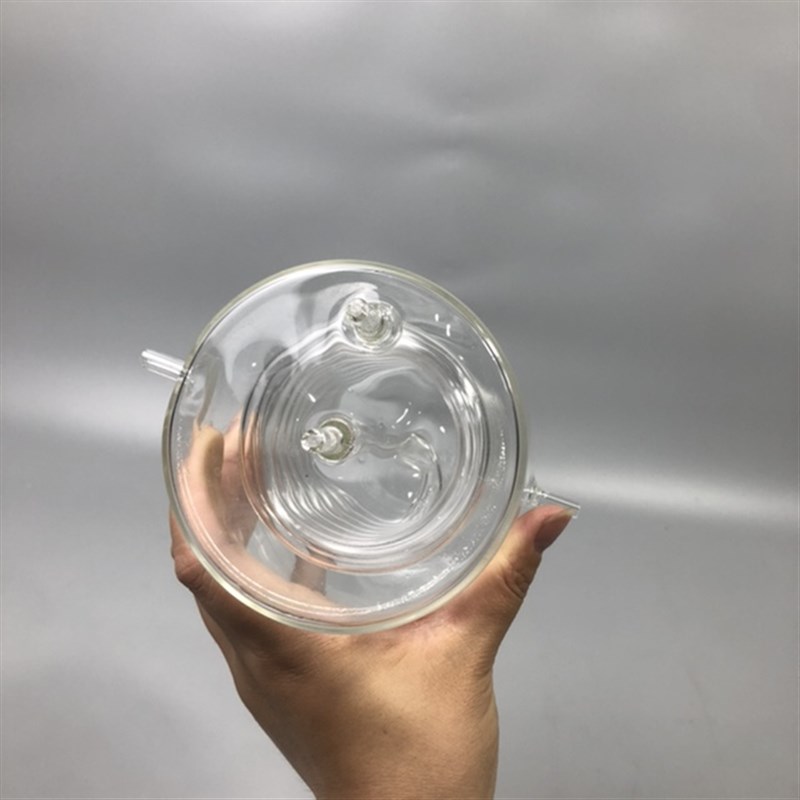 订制蛇形冷凝器玻璃蛇形管直径100毫米内螺旋直径12共6圈接口6mm