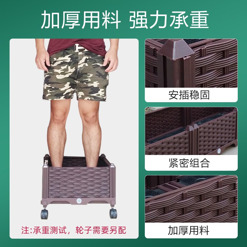特大蔬菜种植箱阳台种菜盆长方形家庭屋顶菜园塑料种菜花盆花槽