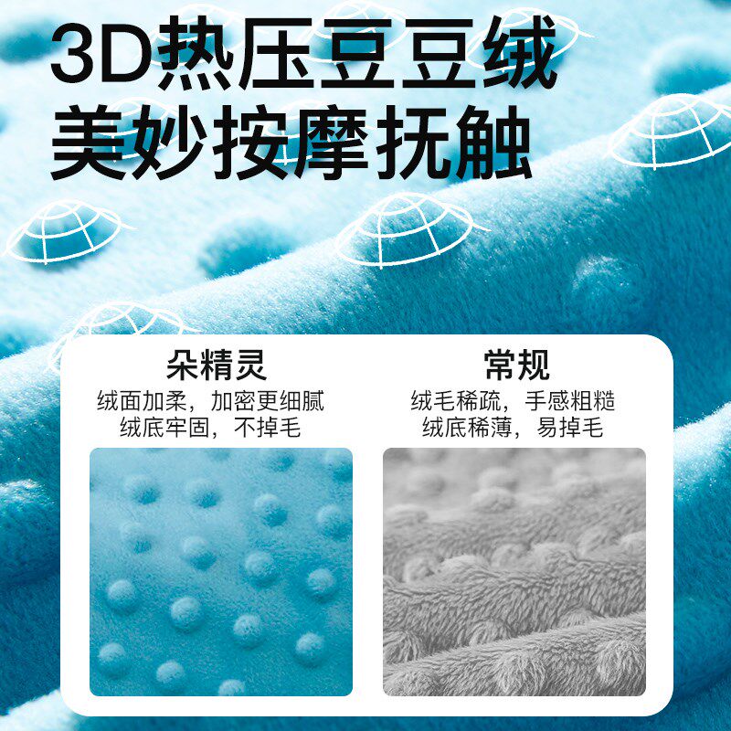 婴儿豆豆毯春秋夏季盖毯儿童被子幼儿园午睡恒温毛毯新生抱被四季