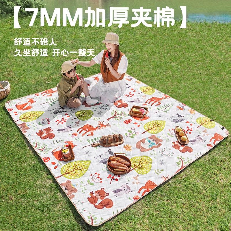 防潮垫野餐垫加厚帐篷内垫地垫睡垫户外露营便携式春游垫子沙滩垫